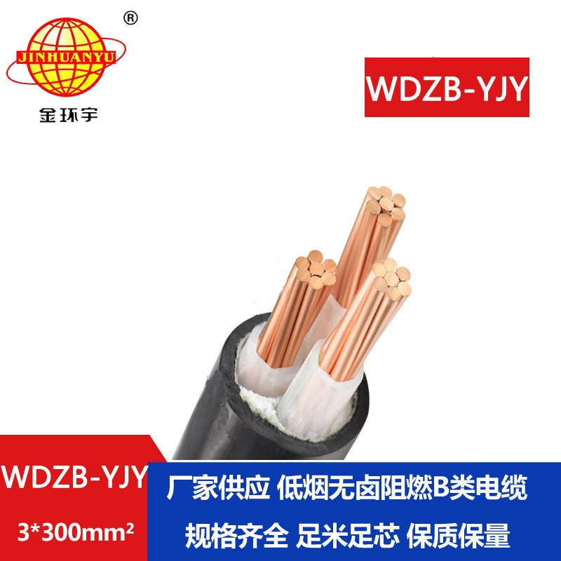 金環(huán)宇電線電纜 電力電纜WDZB-YJY 3X300平方 低煙無(wú)